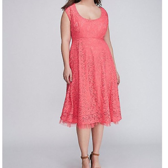 pink dress lane bryant